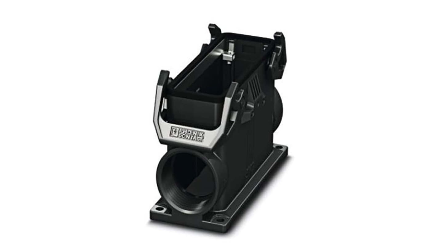 Corpo connettore potenza serie HC M32 Phoenix Contact 1421370 - Scatola montaggio B24 PA IP66, doppia chiusura, temperatura -40 °C a 125 °C. Ideale per applicazioni industriali.