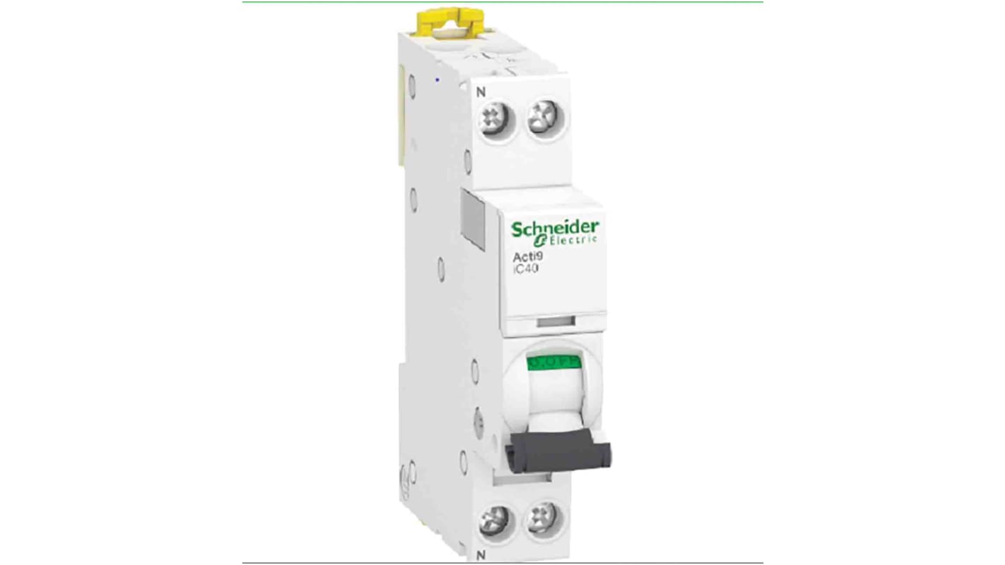 Interruttore magnetotermico Schneider Electric A9P52602, 1P 2A, Tipo C, capacità di interruzione 6kA. Protezione da sovraccarichi e cortocircuiti.