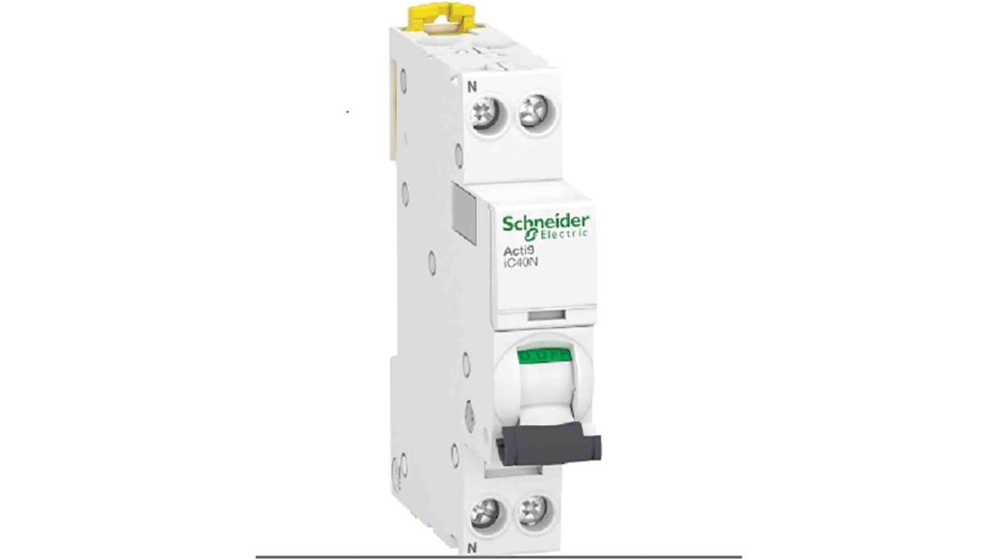 Interruttore magnetotermico Schneider Electric A9P54604, 1P 4A, Tipo C con capacità di interruzione 10kA. Protezione efficace contro sovraccarichi e cortocircuiti.