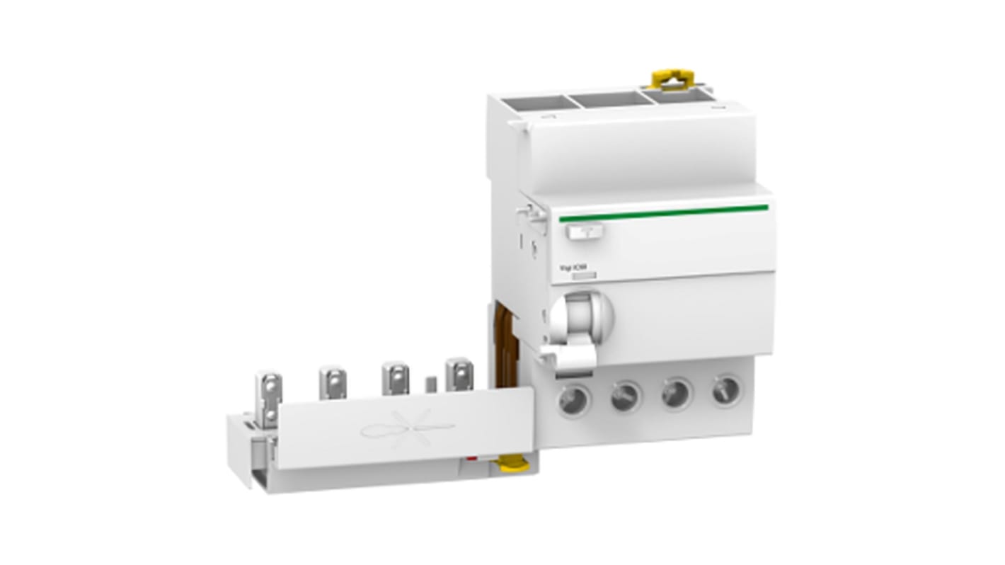 Schneider Electric A9Q41440 RCD Vigi iC60, 4P, 40A, sensibilità 30mA. Protezione elettrica su guida DIN, temperatura -5 a 60 °C. IP20.