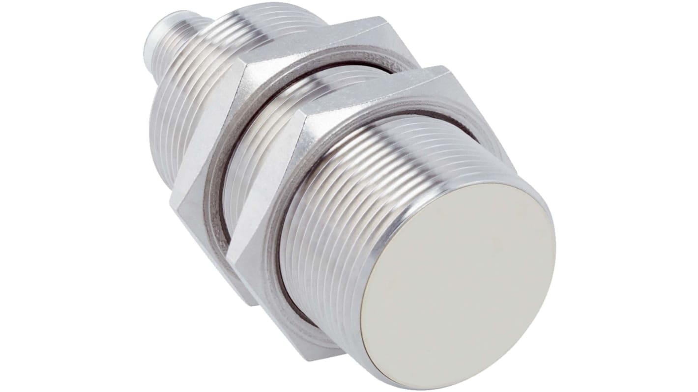 Sensore di prossimità cilindrico Sick IMF30-15BPSNC0S, PNP, 15 mm, IP68/IP69K, acciaio inox, connettore M12 a 4 pin.
