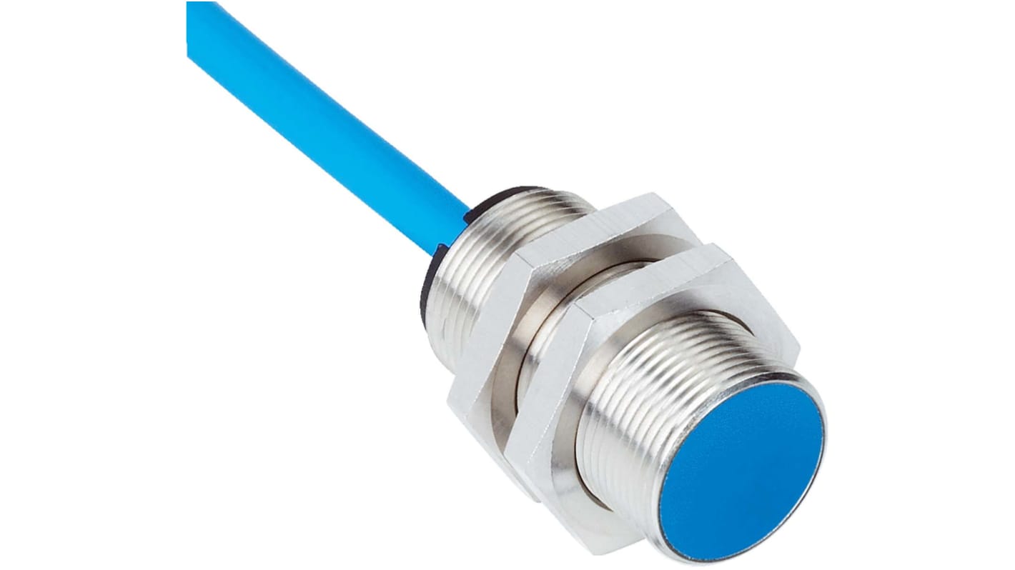 Sensore di prossimità cilindrico Sick IM12-02B-N-ZW0, NAMUR normalmente chiuso, IP67, rilevamento 2 mm, alimentazione 7,5-25 V.