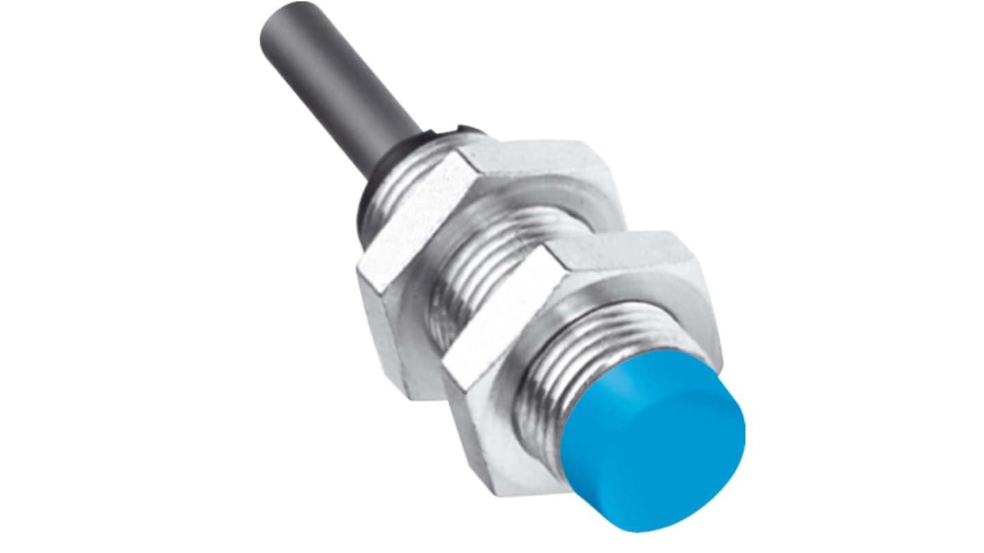 Sensore di prossimità cilindrico Sick IM12-04N-N-ZW0, NAMUR normalmente chiuso, gamma di rilevamento 4 mm, IP67, metallo, ATEX.