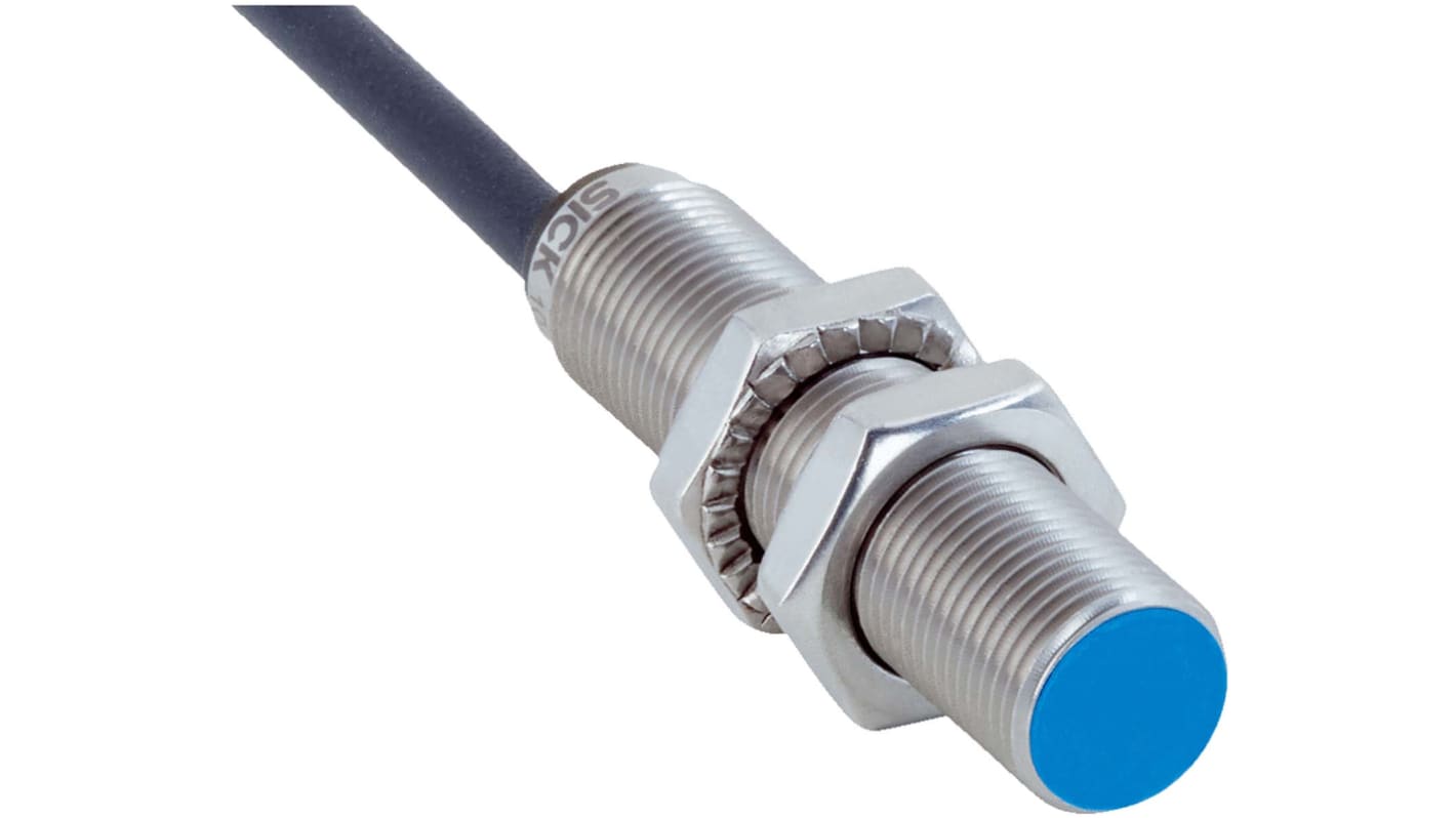 Sensore di prossimità cilindrico Sick IMB12-04BDSVU2S, M12, induttivo, NO, 4 mm, IP68/IP69K, acciaio inox, 50 mm x 12 mm.