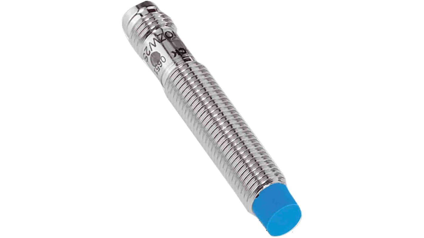 Sensore di prossimità cilindrico NPN Sick IME08-04NNOZT0S, M8, 4 mm, IP67, 10-30 V, metallo, -25/+75 °C.