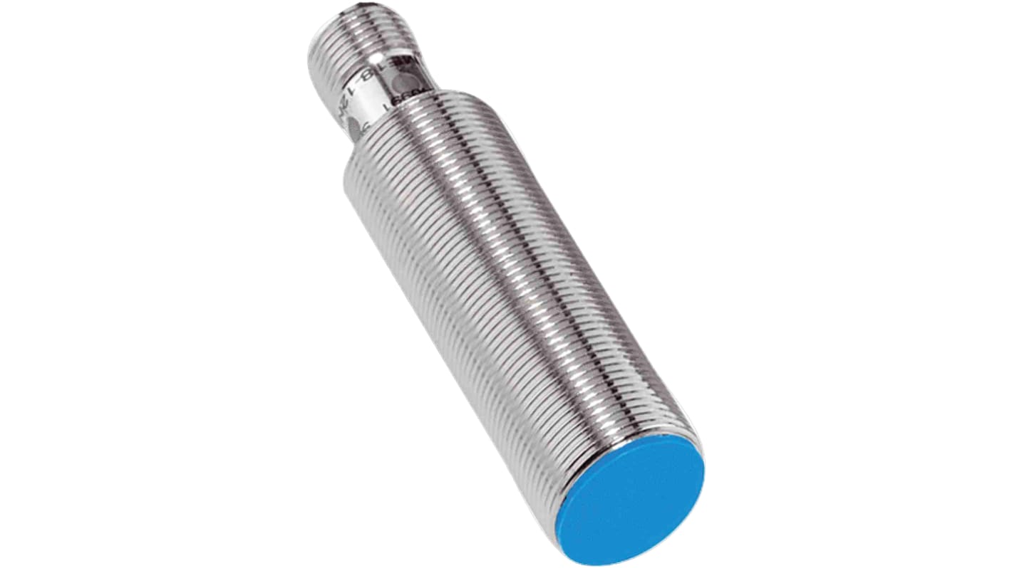 Sensore di prossimità cilindrico Sick IME18-08BDSZC0S, tipo NO, M18, rilevamento 8 mm, alimentazione 10-30 V, IP67.