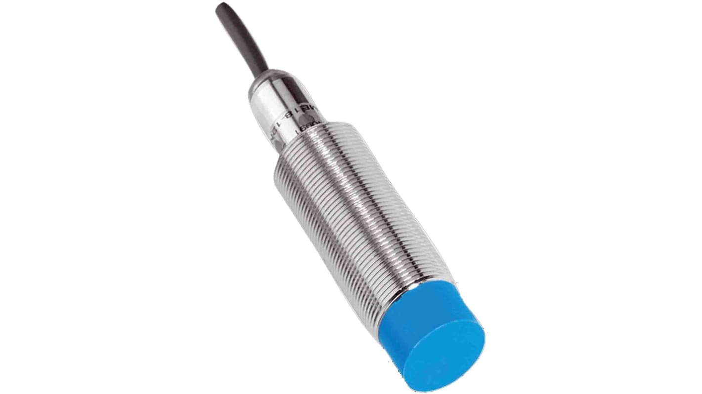 Sensore di prossimità cilindrico Sick IME18-08NPOZW2S, PNP normalmente chiuso, gamma di rilevamento 8 mm, custodia in metallo, IP67.