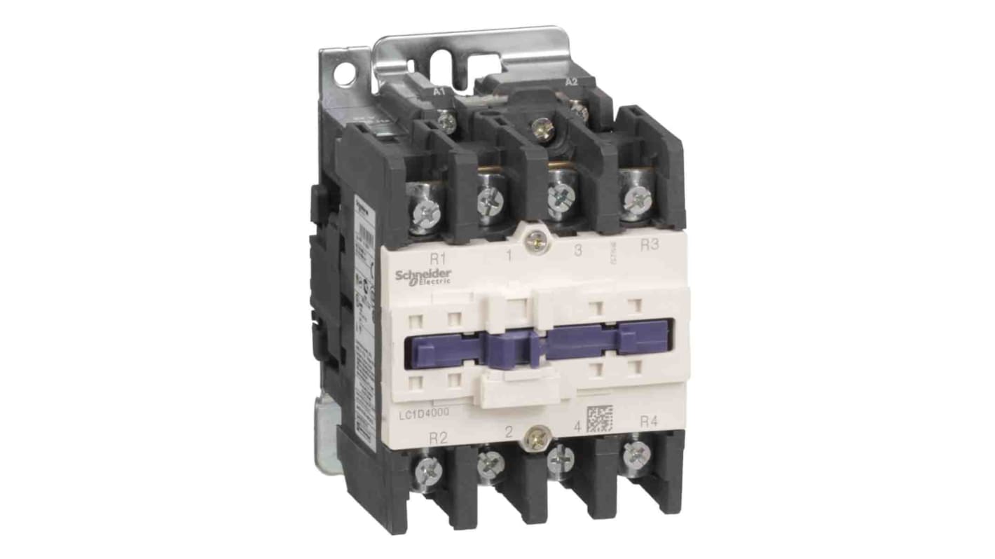 Teleinvertore Reversibile Schneider Electric LC1D400086SWS207, 4 poli, 60 A, 72 V c.c., grado di protezione IP20.