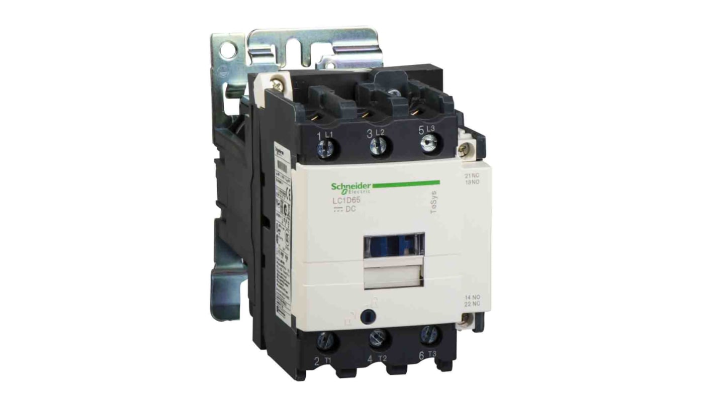 Teleinvertore Reversibile Schneider Electric LC1D806FWS207, 80 A, 3 poli, 110 V c.c., dimensioni 85x186x127 mm, per applicazioni industriali.