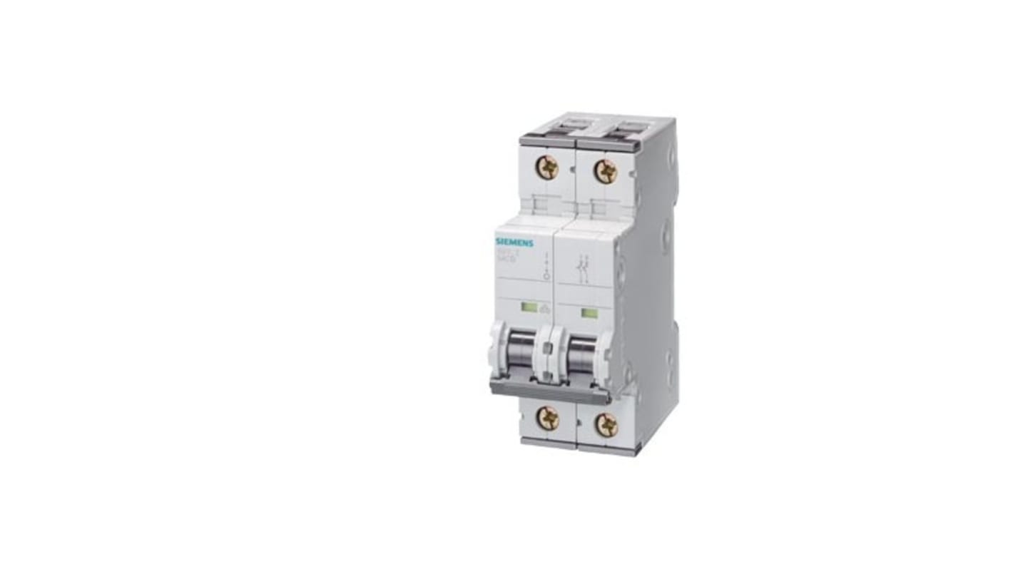 Interruttore magnetotermico Siemens 5SY6525-7 25A 6 kA Tipo C per edifici industriali. Conforme norma EN 60898, senza alogeni.