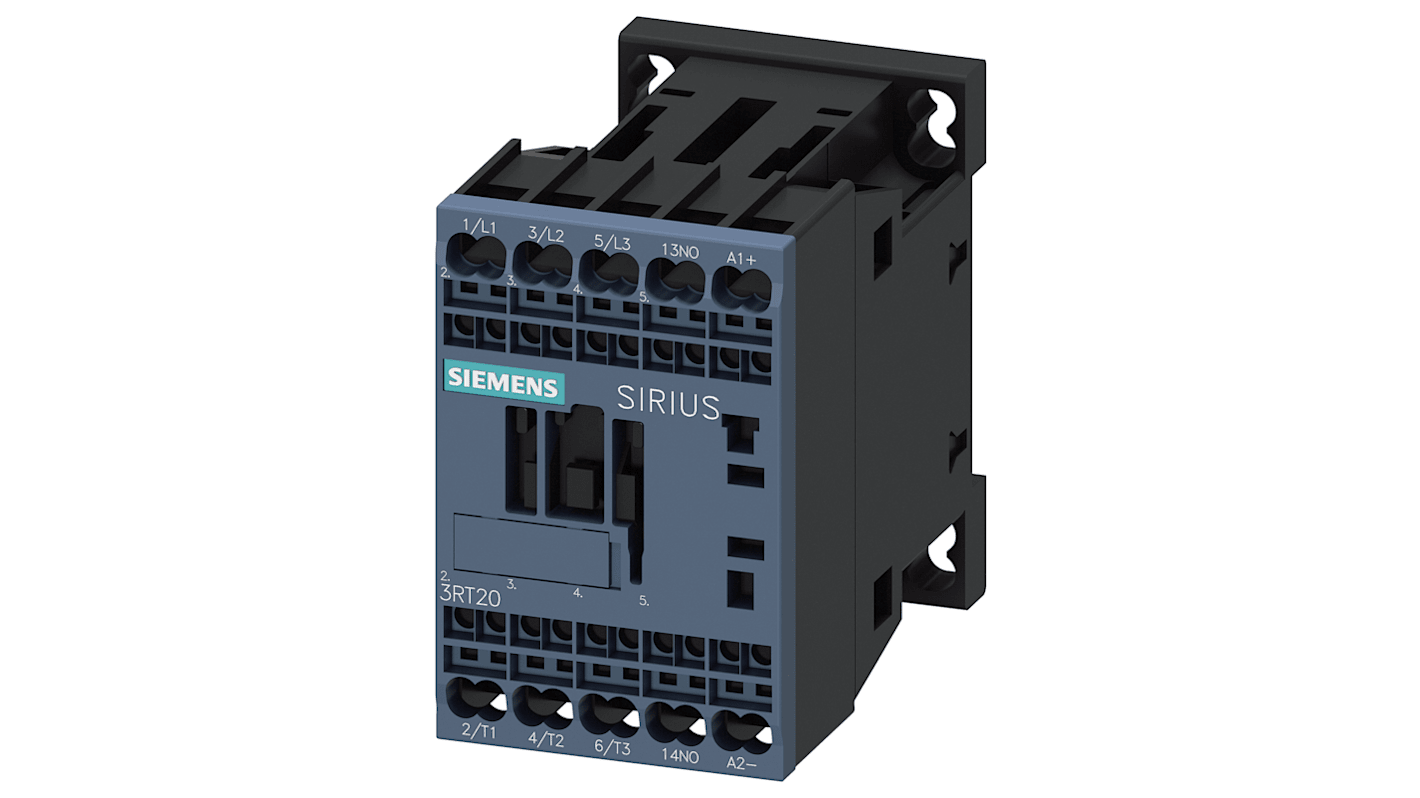 Contattore reversibile Siemens 3RT2017-2XB41-0LA2, 3 poli, 5,5 kW, 12 A, tensione 400 V, design compatto, serie SIRIUS 3RT2.