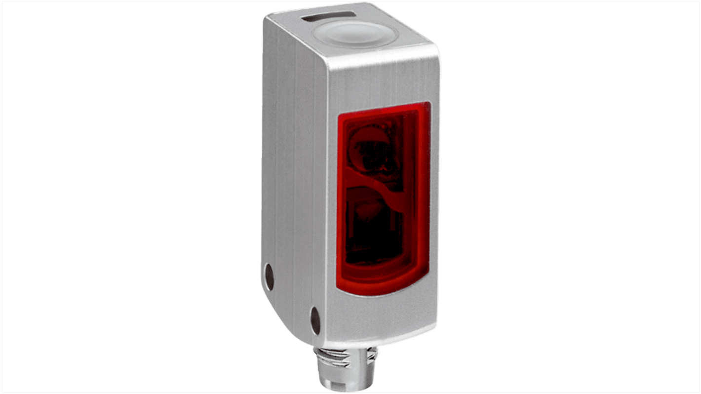 Sensore fotoelettrico rettangolare Sick WTF4S-3P2262V, con soppressione di sfondo, gamma 20-200 mm, custodia in acciaio inox, IP66/IP67/IP68.