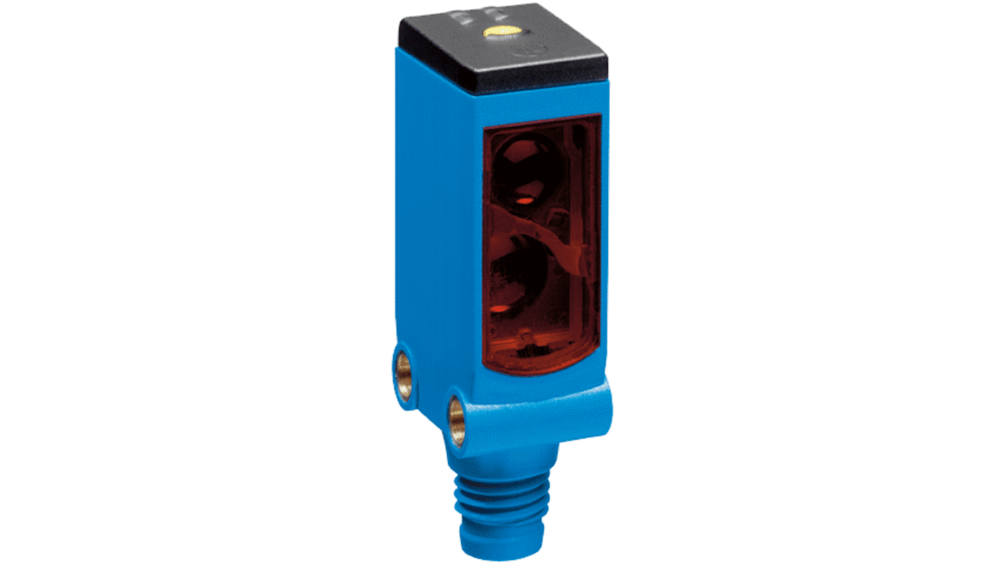 Sensore fotoelettrico rettangolare Sick WTB4SC-3P2262A00, rilevamento 4-180 mm, uscita PNP, grado di protezione IP66/IP67.