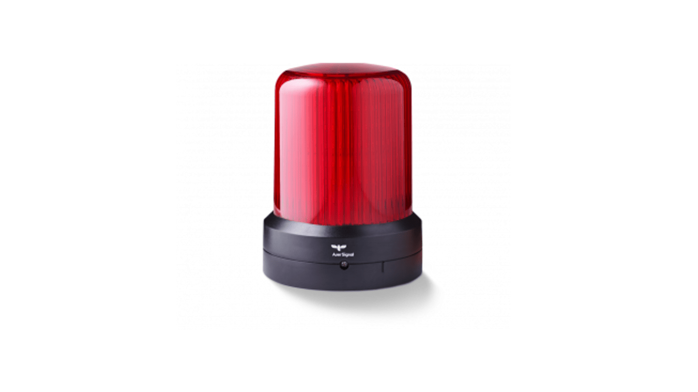 Segnalatore LED fisso rosso AUER Signal 850502405RBL, 24 V, diametro 110 mm, montaggio orizzontale, IP66. Guarnizione e staffe incluse.