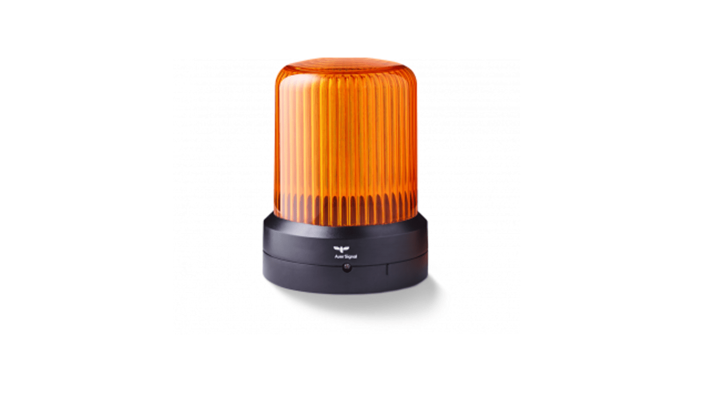 AUER Signal 850511405RBL, segnalatore LED ambra Ø110 mm, 24 V, IP66, funzioni regolabili, montaggio orizzontale.