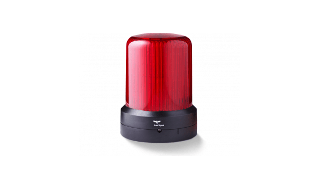 AUER Signal 850522313RBL, segnalatore LED rosso da 110 mm, alimentazione 110-240 V CA, IP66, con 28 modalità di segnalazione.