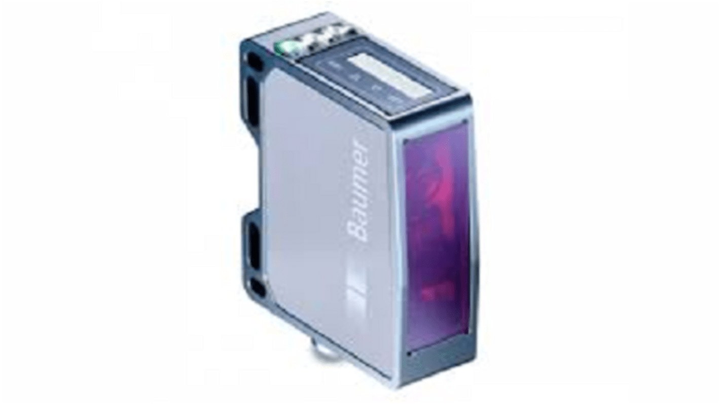 Sensore fotoelettrico rettangolare Baumer OM70-P1500.HH1500.VI, rilevamento 150-1500 mm, uscita push-pull, RS 485, IP 67.