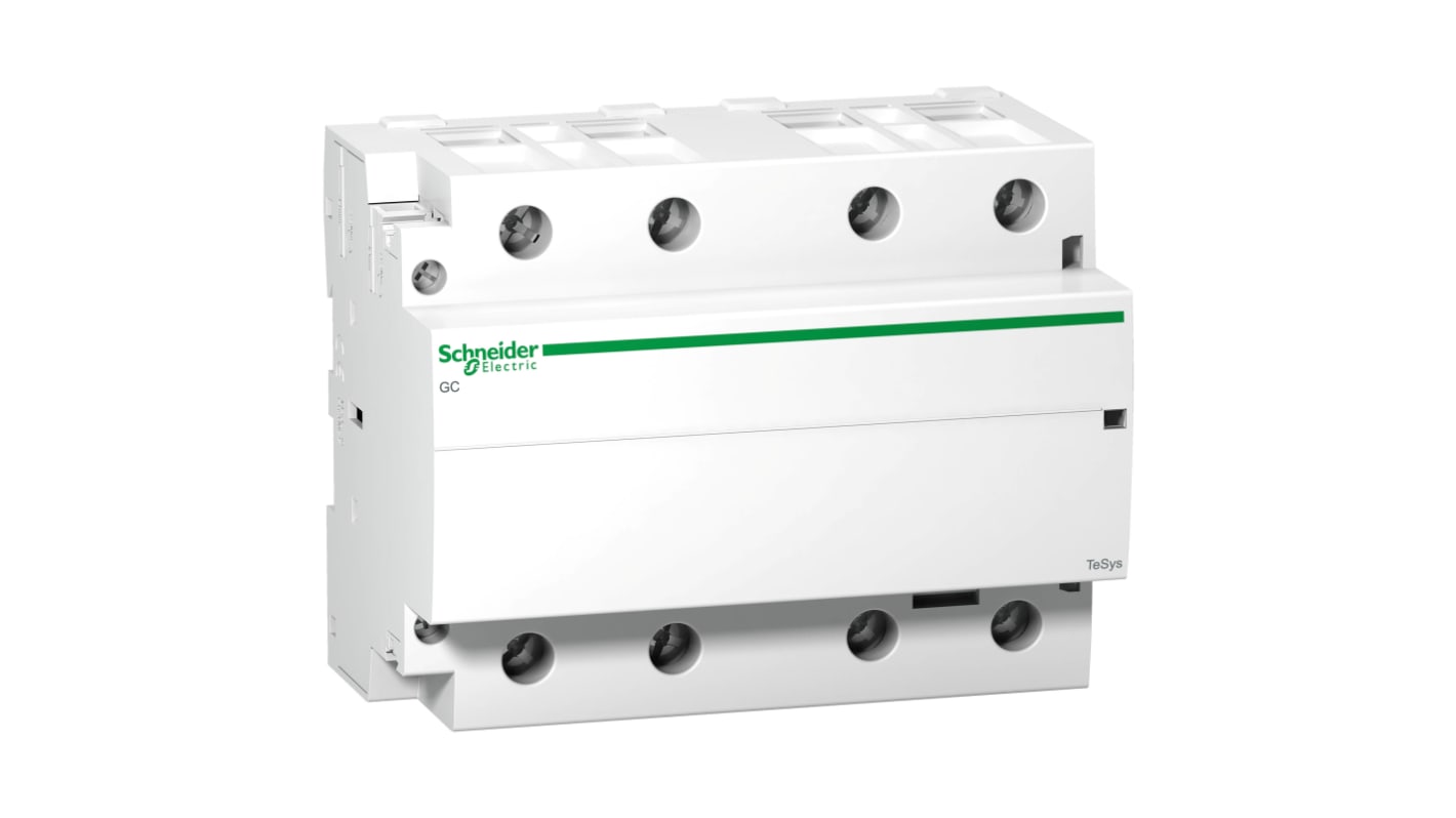 Contattore reversibile Schneider Electric GC10040M5, 4 poli, 100 A, bobina 220-240 V c.a., grado di protezione IP40.