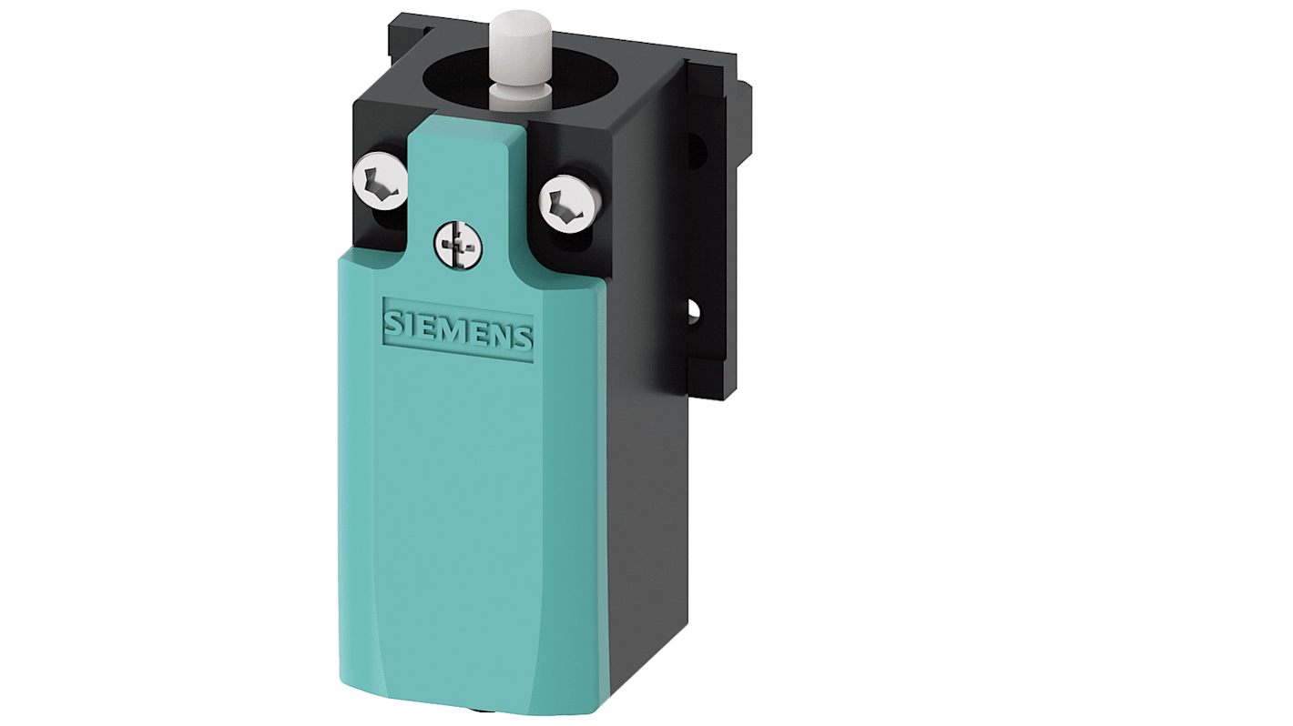Interruttore di fine corsa Siemens 3SE5232-0HC05-1AB4, stantuffo rotondo, 1NC/1NA, 400V, IP40, custodia plastica.