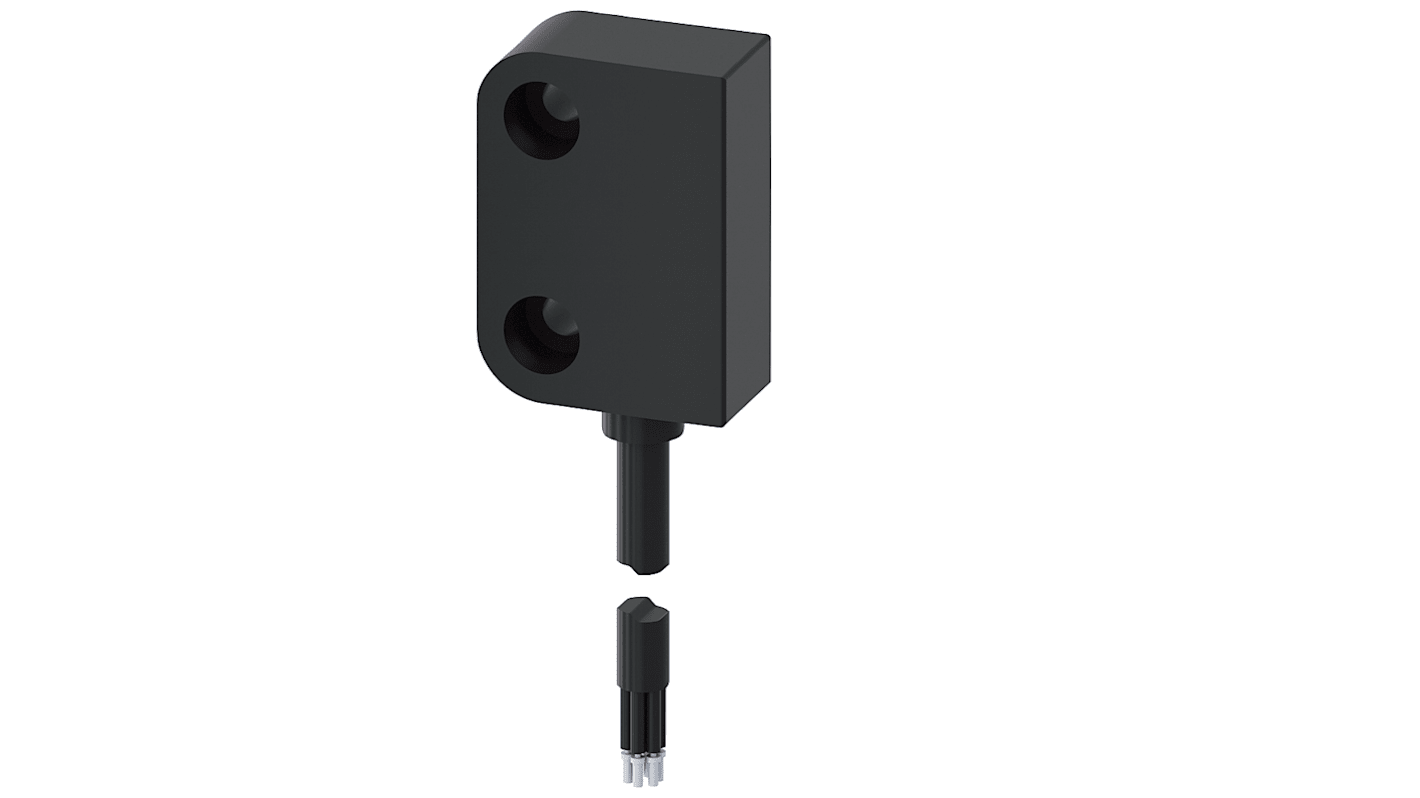 Interruttore di sicurezza senza contatto Siemens 3SE6627-3CA04, 2 contatti NC, grado di protezione IP67, dimensioni 26 x 33 mm.