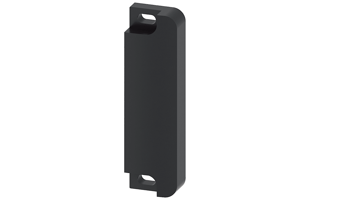 Interruttore di sicurezza senza contatto Siemens 3SE6714-2CA, dimensioni 25 x 88 mm, grado di protezione IP67, azionamento magnetico.