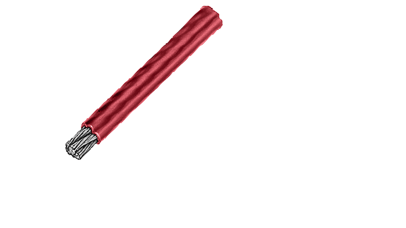 Fune in acciaio Siemens 3SE7910-2AA, diametro 3 mm, lunghezza 10 m, guaina rossa, per applicazioni industriali sicure.