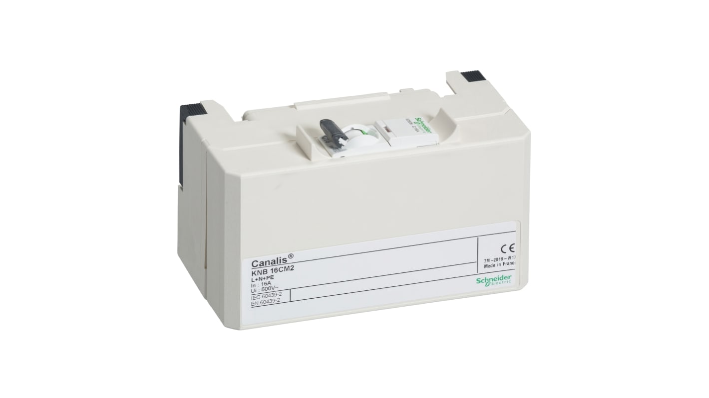 Unità di derivazione Schneider Electric KNB16CM2 per collegamento di apparecchiature di illuminazione, corrente nominale 16A.
