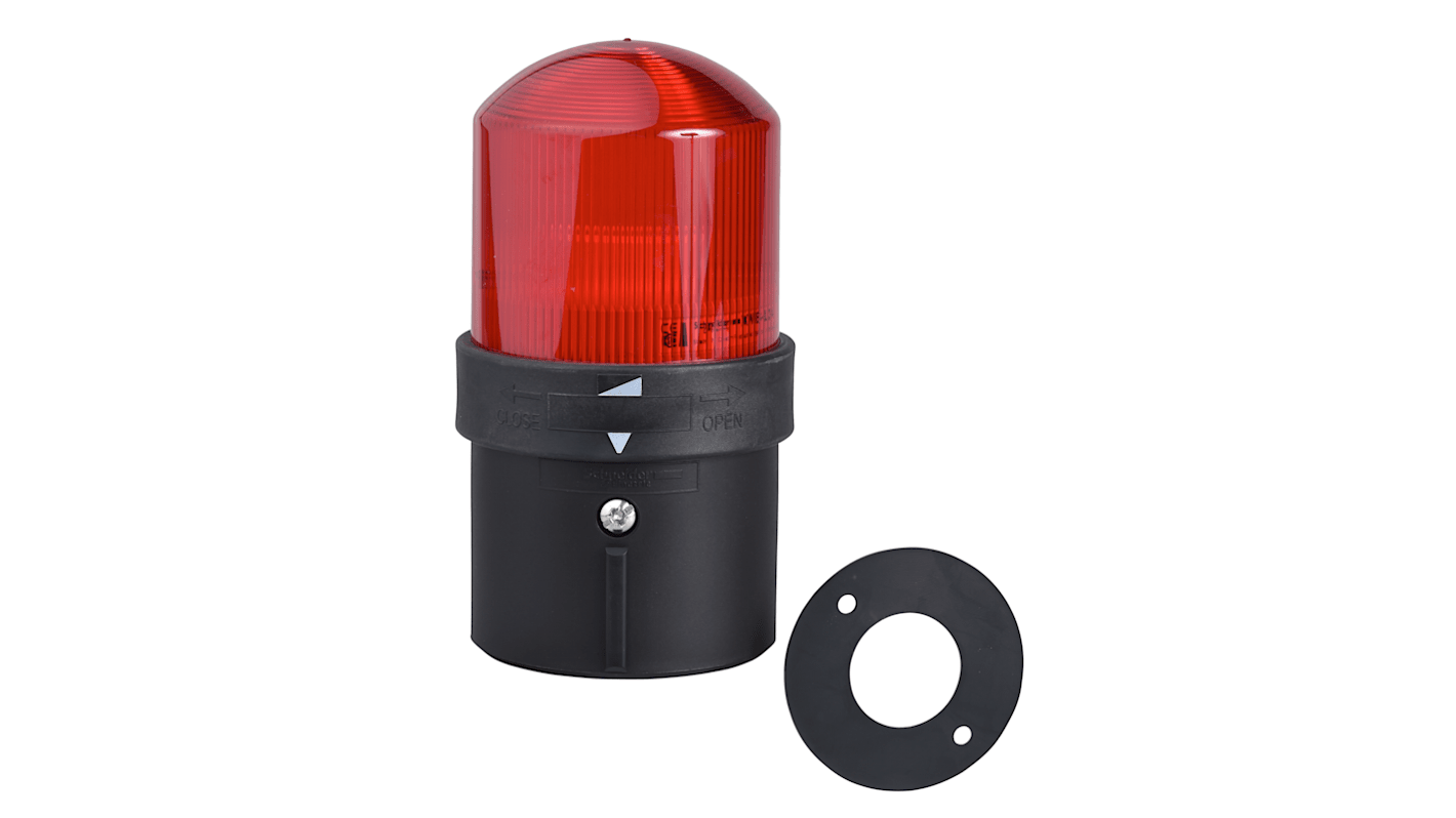 Segnalatore LED rosso Schneider Electric XVBL1G4, tensione 120 V, grado di protezione IP65, temperatura -40 a 70 °C.