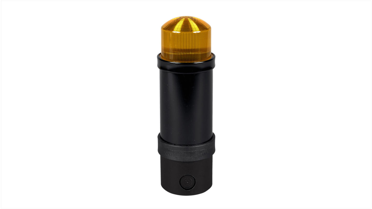 Segnalatore lampeggiante giallo Schneider Electric XVBL6B8, 24 V, montaggio su base, grado di protezione IP65, -40 a 70 °C.