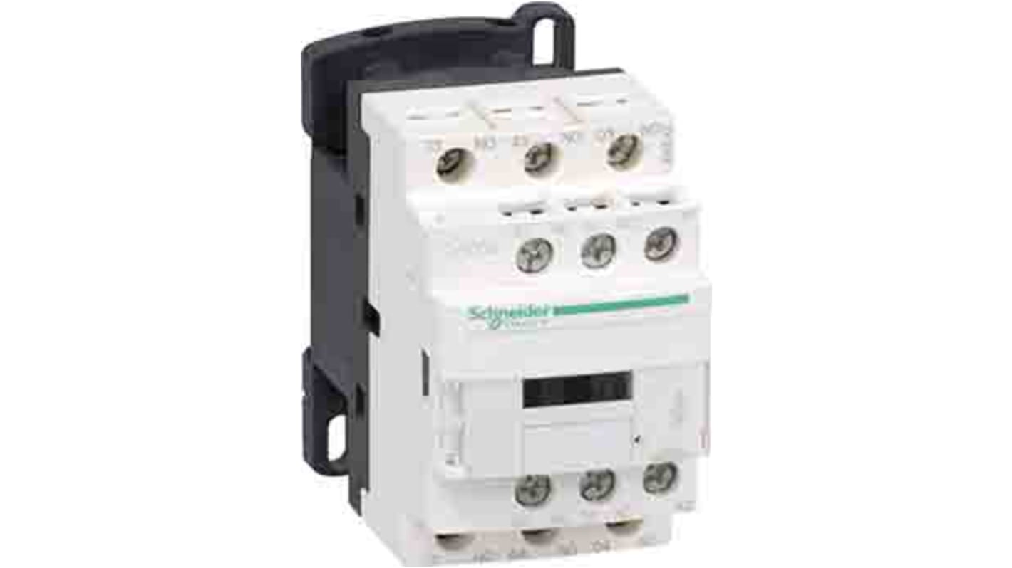 Relè di controllo Schneider Electric CAD32UD, 3NO + 2NC, tensione 24 Vac, carico FLC 10 A, facile installazione.