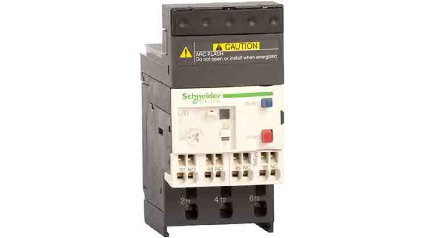 Relè di sovraccarico termico Schneider Electric LRD073, FLC 2.5 A, 5 A contatto, 690 Vac, per controllo motori TeSys.
