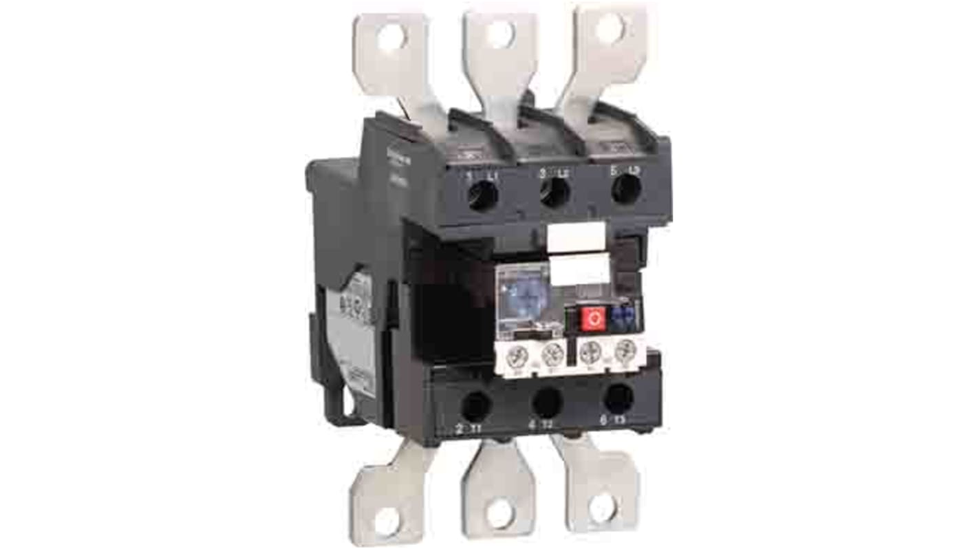 Relè di sovraccarico termico Schneider Electric LRD33696, 140 A, 5 A contatto, 690 Vac, per avviamento motori.