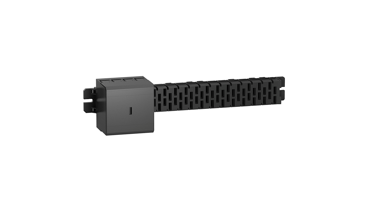 Barra di distribuzione Schneider Electric AK5JB149, 400V, 160A, montaggio su guida AM1DL201. Ideale per circuiti fino a 18 kA rms.