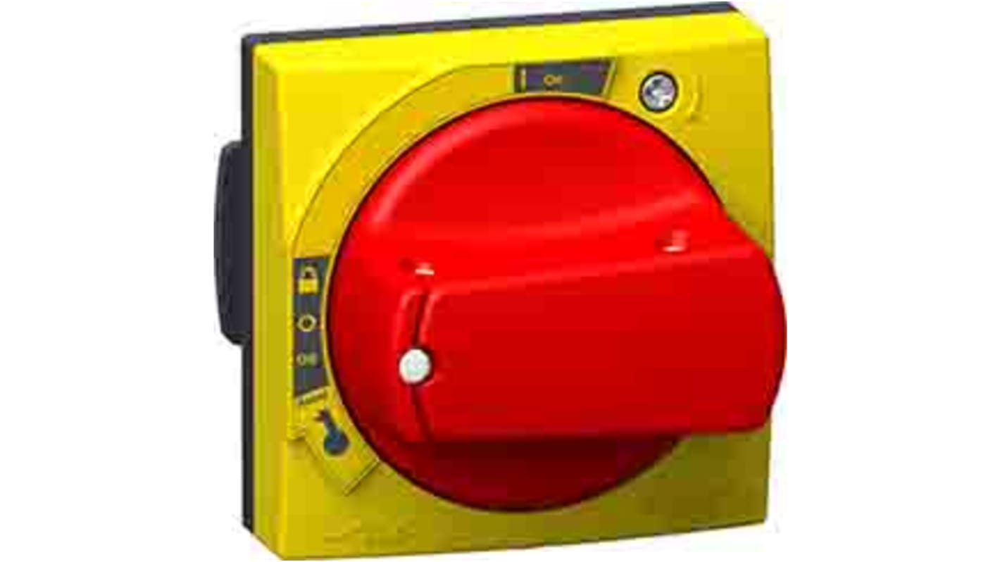 Manopola rotante Schneider Electric GVAPR65 per TeSys GV2-GV3, colore rosso, lunghezza 60 mm, grado di protezione IP65.