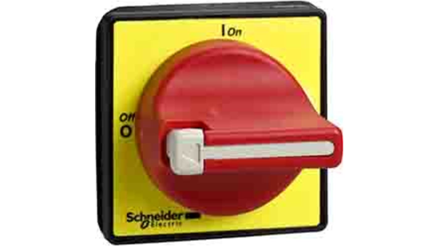 Manopola rotante Schneider Electric KDF2PZ, rossa, senza bloccaggio, grado di protezione IP65, per serie TeSys VARIO.