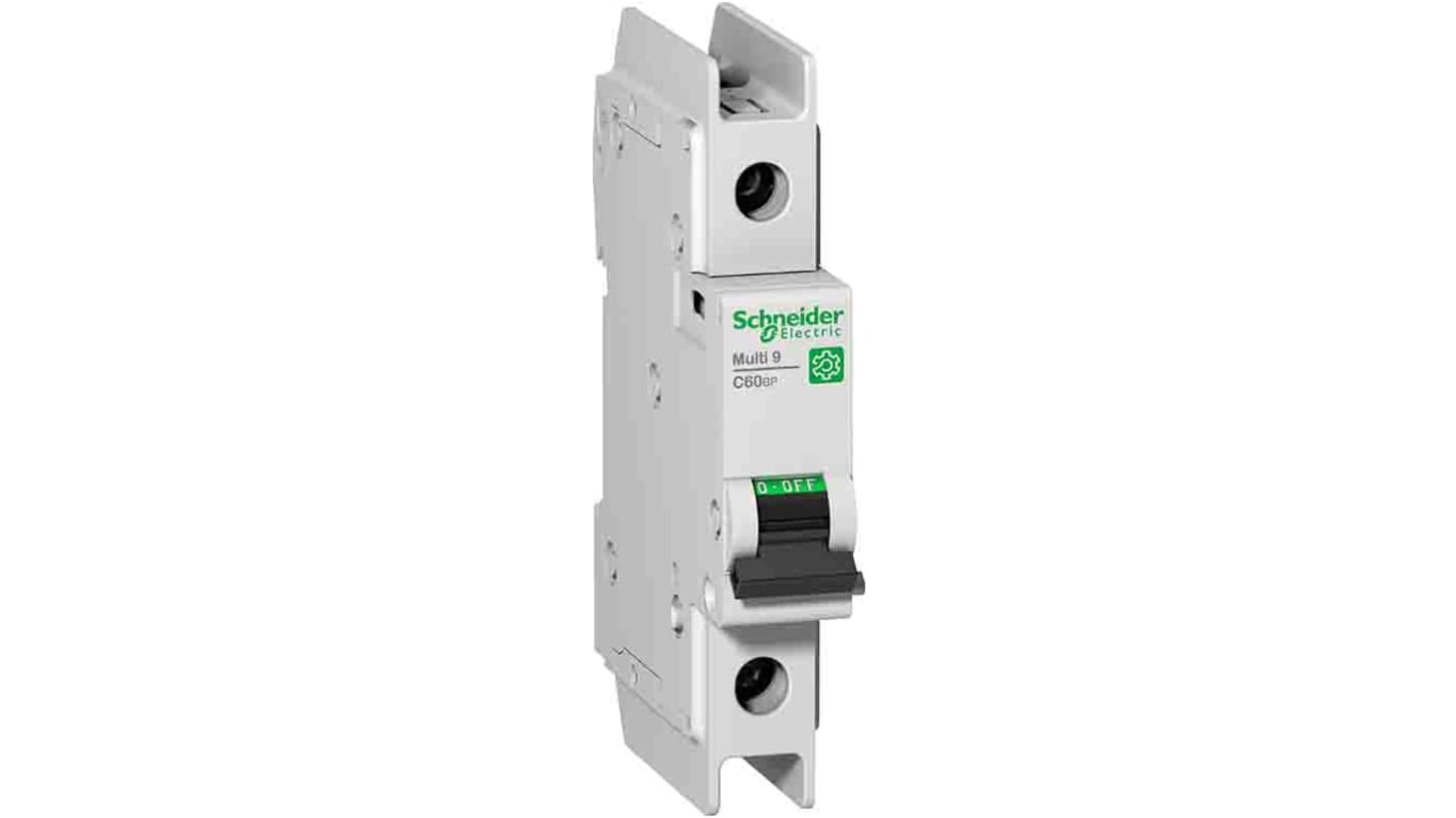 Interruttore magnetotermico Schneider Electric M9F44101, 1 polo, 1A, montaggio su guida DIN, larghezza 18mm, grado di protezione IP20.