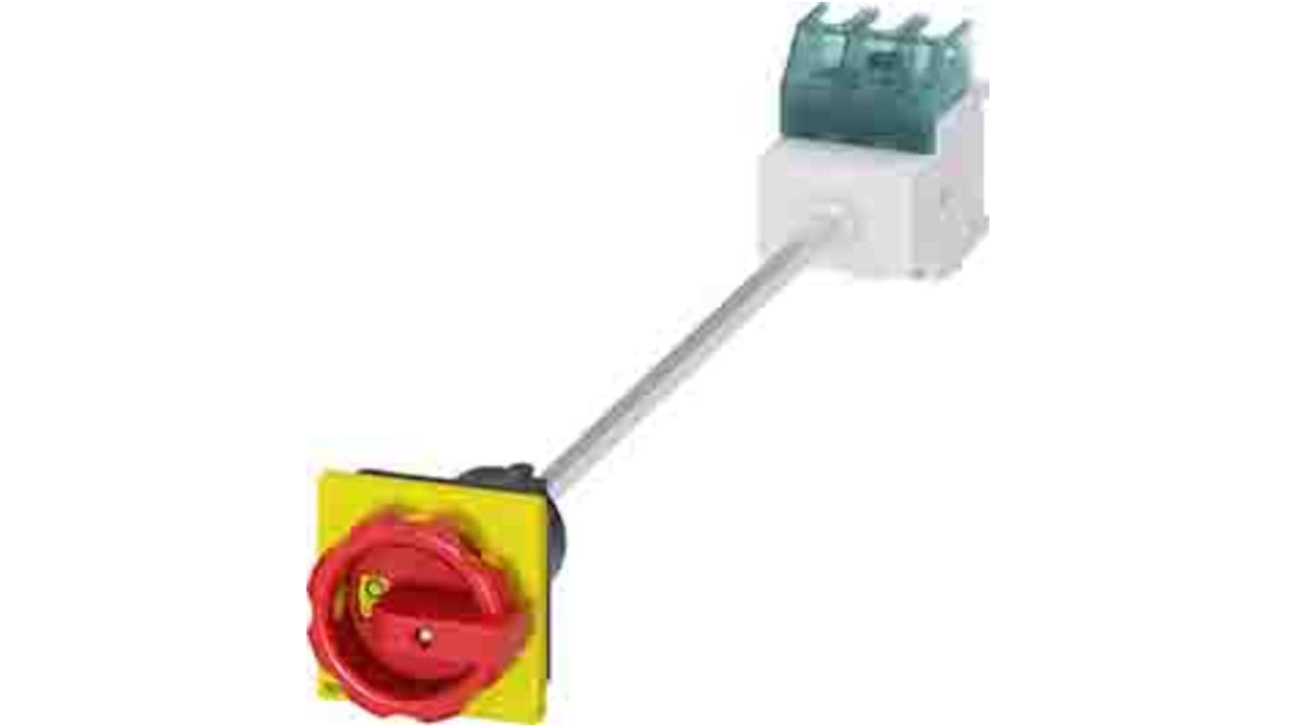 Interruttore di isolamento Siemens 3LD2113-0TK53, 3 poli, 25A, montaggio a pavimento, grado di protezione IP65.