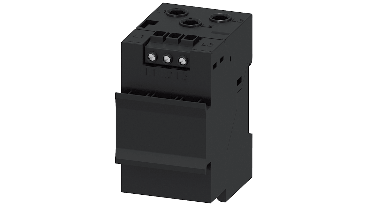 Contattore SIRIUS Siemens 3UF7110-1AA01-0, corrente nominale 4 A, tensione 690 V, design modulare per assemblaggio rapido.