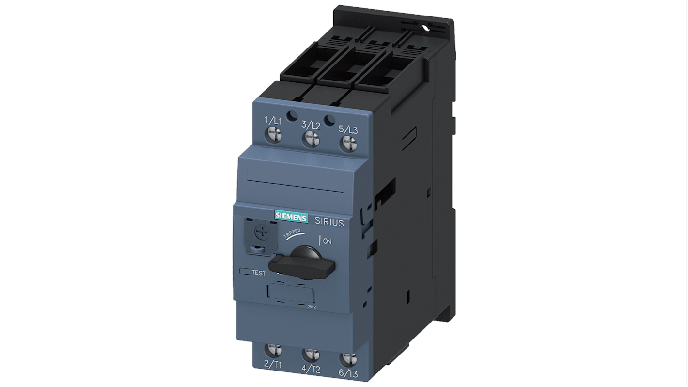 Interruttore automatico Siemens 3RV2431-4UA10, protezione SIRIUS 40 A, compatto e resistente, per la protezione di trasformatori.