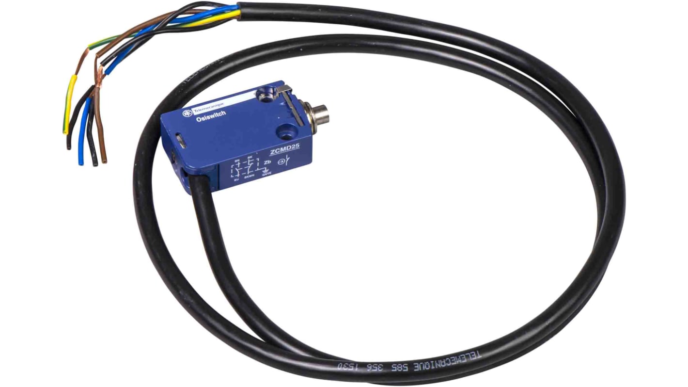Interruttore di fine corsa Telemecanique Sensors XCMD2110L5, stantuffo 5 m, 1NC/1NA, IP66/IP67/IP68, 240V, 1,5A.