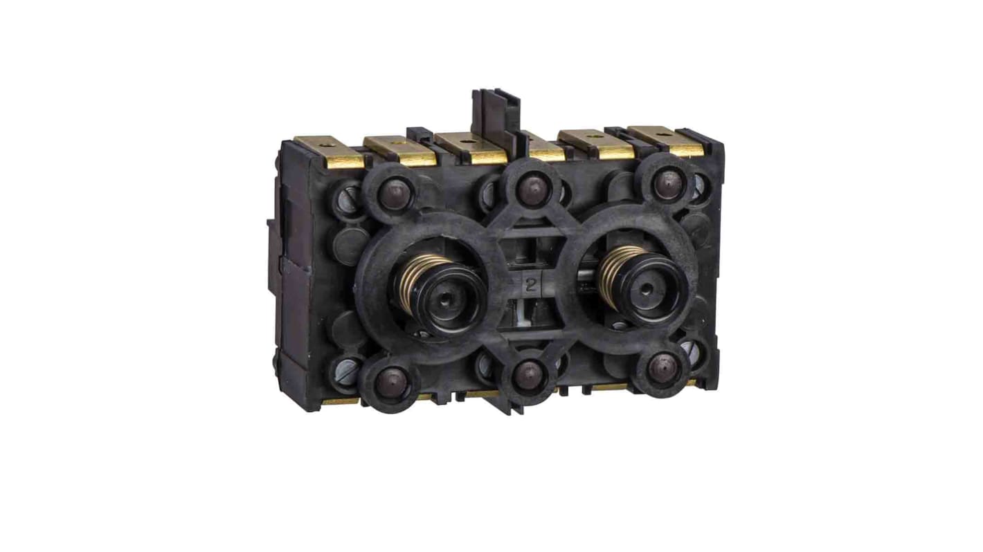 Blocco contatti Schneider Electric XESD2241, 3 NA + 1 NA, tensione 240V, montaggio anteriore, robustezza garantita.