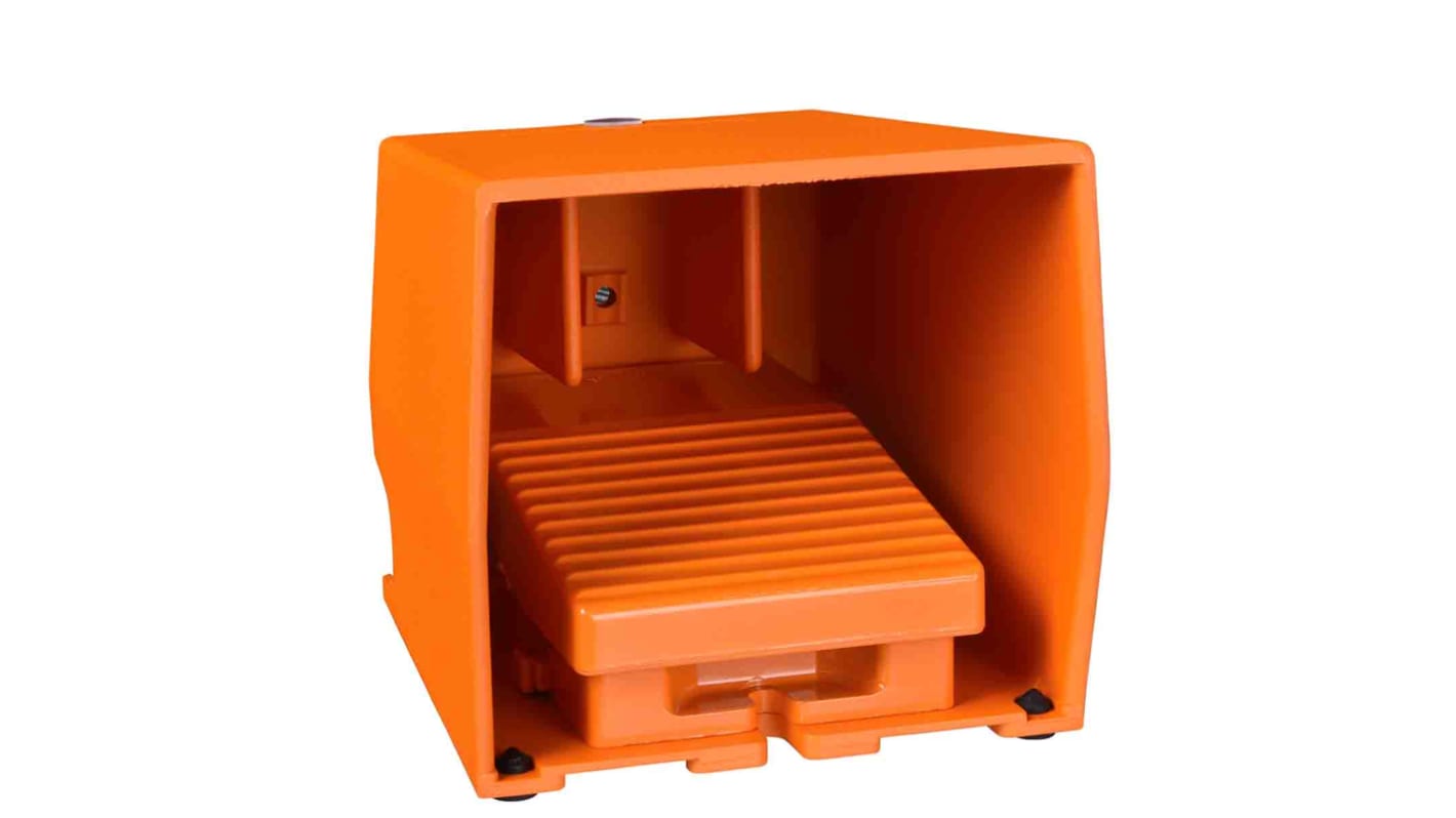 Interruttore a pedale instabile On-Off Schneider Electric XPER611, metallo, IP66, 1 pedale, 2NC+2NA, 240V AC, 250V DC, 3 A.