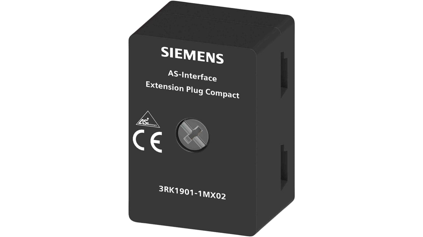 Kit di espansione Siemens 3RK1901-1MX02 per raddoppio cavo fino a 200 m, connettore maschio IP67 per AS-Interface.