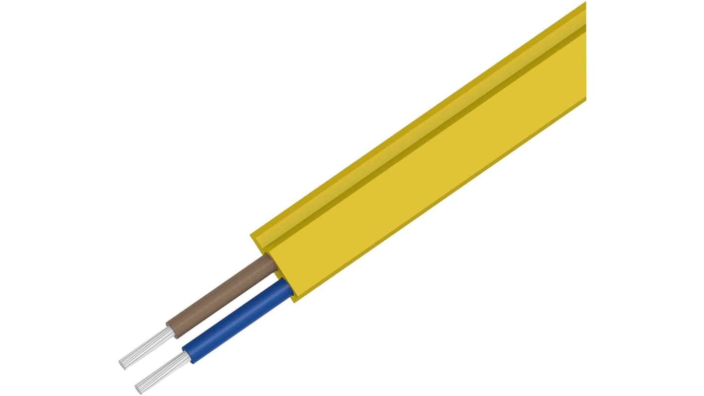 Cavo AS-i Siemens 3RX9015-0AA00, giallo, 2x1,5 mm², lunghezza 100 m, resistente all'olio e agli agenti atmosferici.