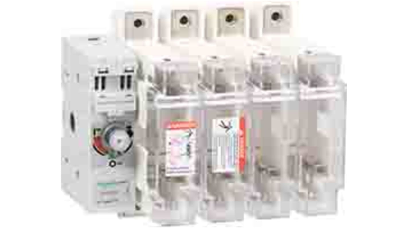 Sezionatore portafusibili Schneider Electric TeSys GS2Q, 4 poli, 400A, maniglia sinistra, per montaggio a parete, 400V.