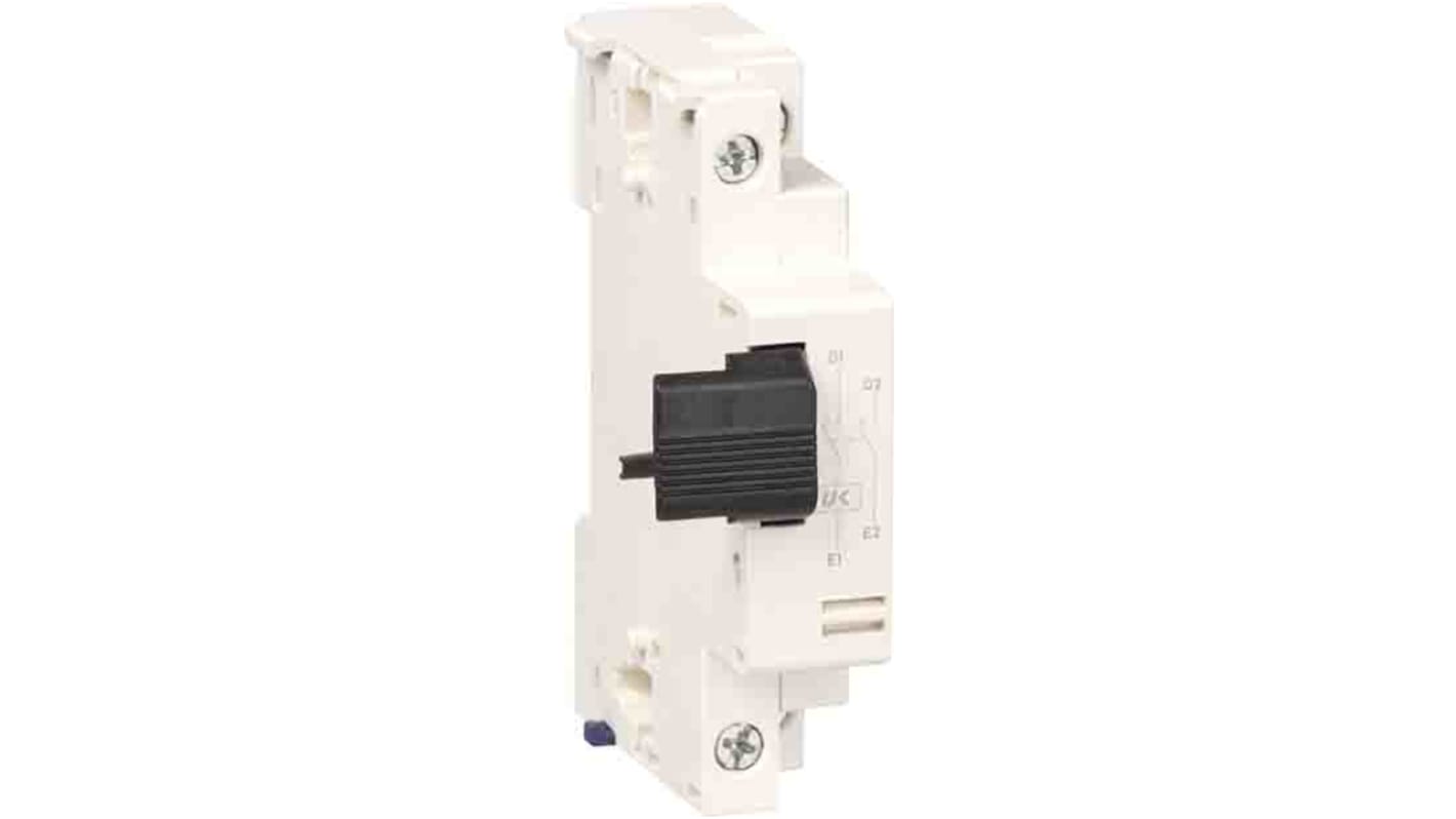 Contattore TeSys Schneider Electric GVAX115, dispositivo di sicurezza a sottotensione, 110-115 V c.a., 10-15 ms, conforme IEC 60947-1.