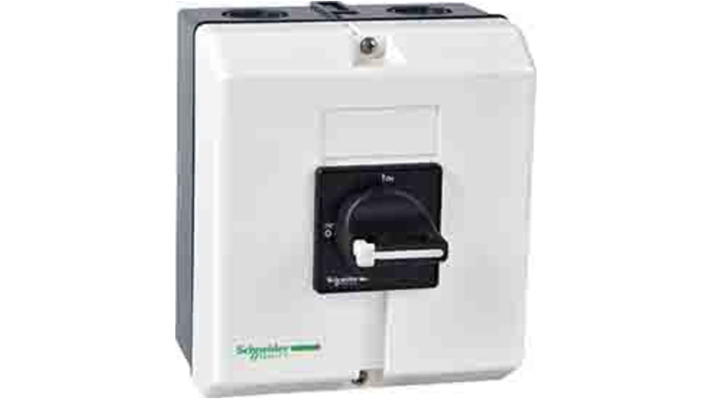 Interruttore di isolamento Schneider Electric VBF4GE, 3 poli, 63A, manopola girevole, bloccabile con lucchetti, -20/+50 °C.