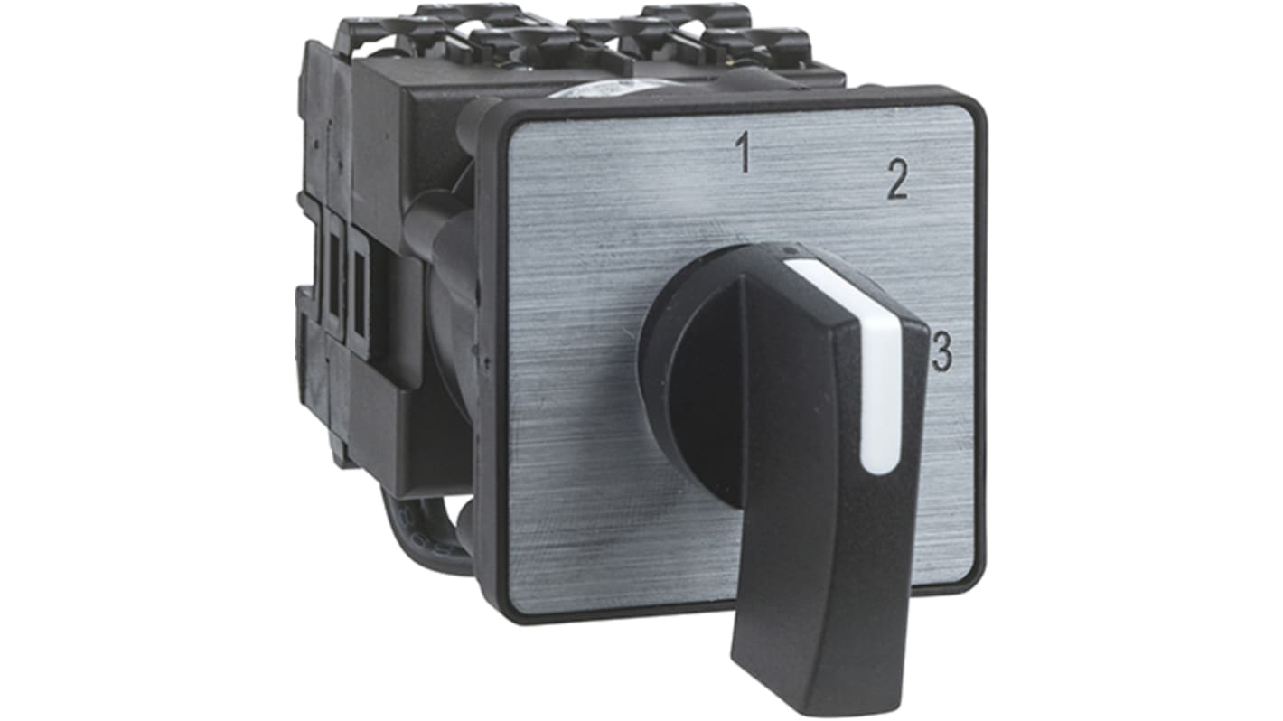 Interruttore a camma Schneider Electric K1F003ULH, 3 poli, 12A, montaggio frontale, grado di protezione IP40.