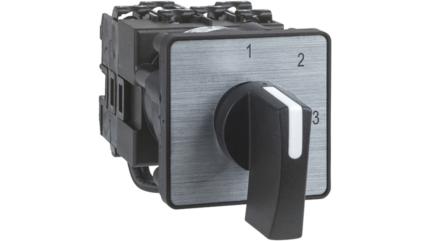 Interruttore a camma Schneider Electric K2, 3 poli, 20A, montaggio anteriore, grado di protezione IP40. Codice K2C003ALH.