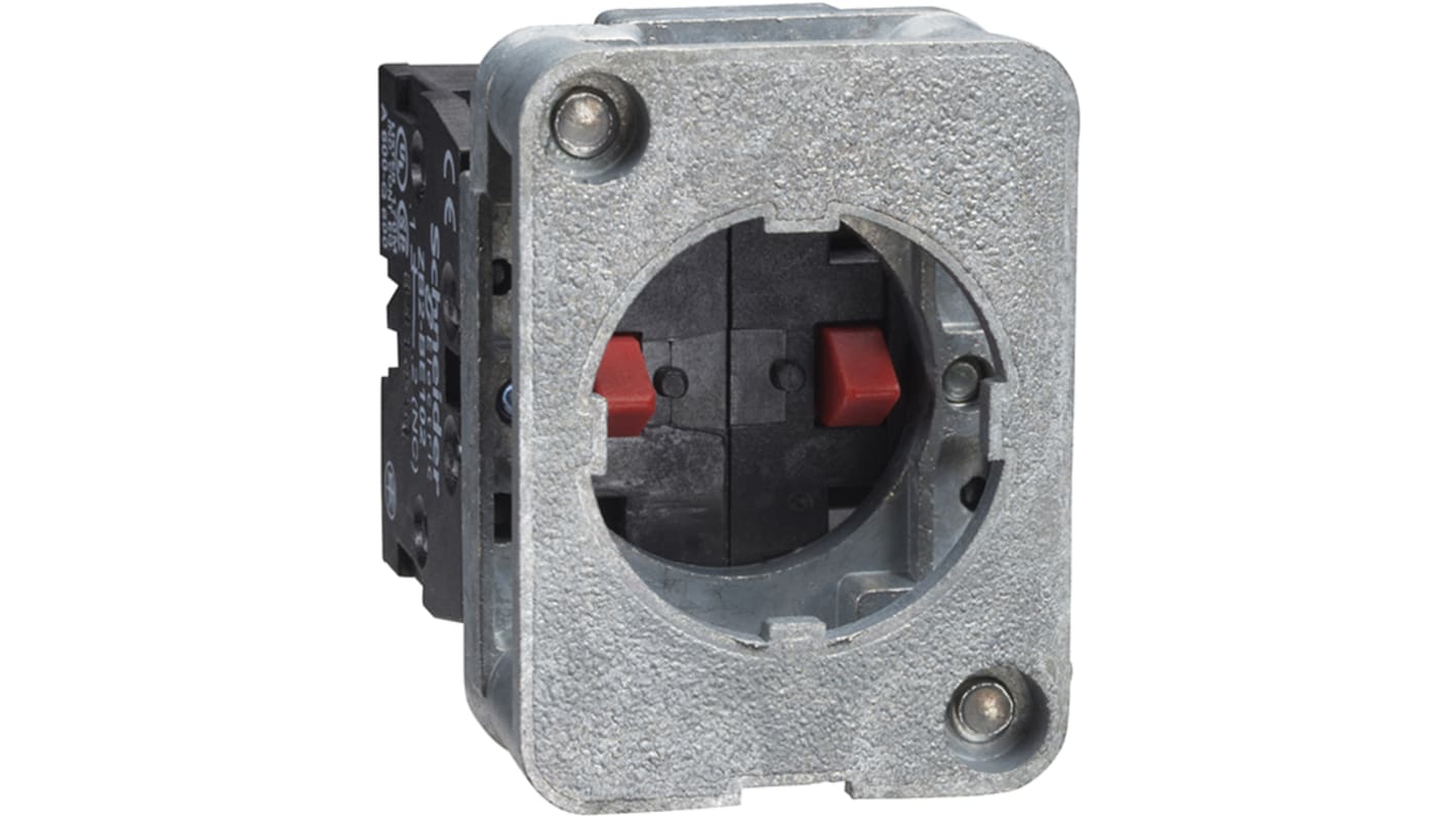 Blocco contatti a vite Schneider Electric XACS413, 2 contatti NA, montaggio frontale, fissaggio verticale 30 mm.
